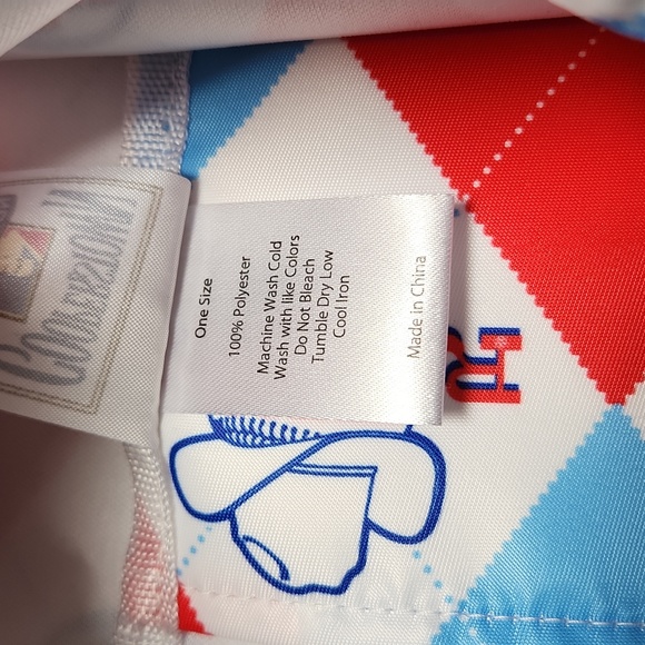 Texas Rangers Loudmouth MLB Cooperstown Collection Argyle Retro Tote Bag NWT - Picture 10 of 14